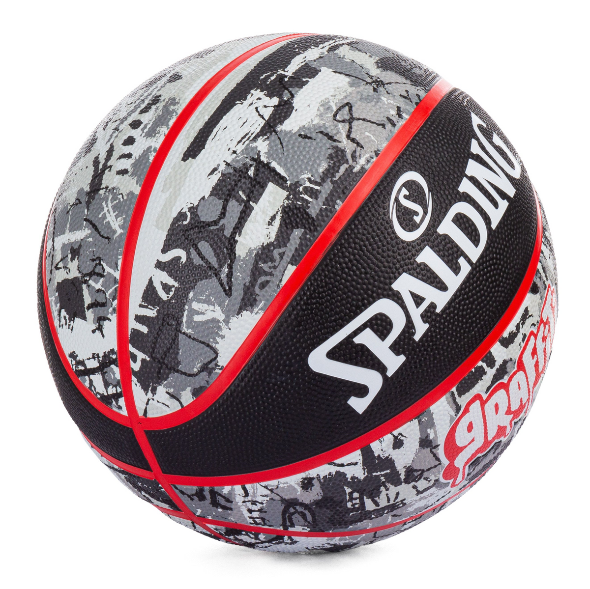SPALDING 2021 BLACK RED GRAFITI SZ7 
