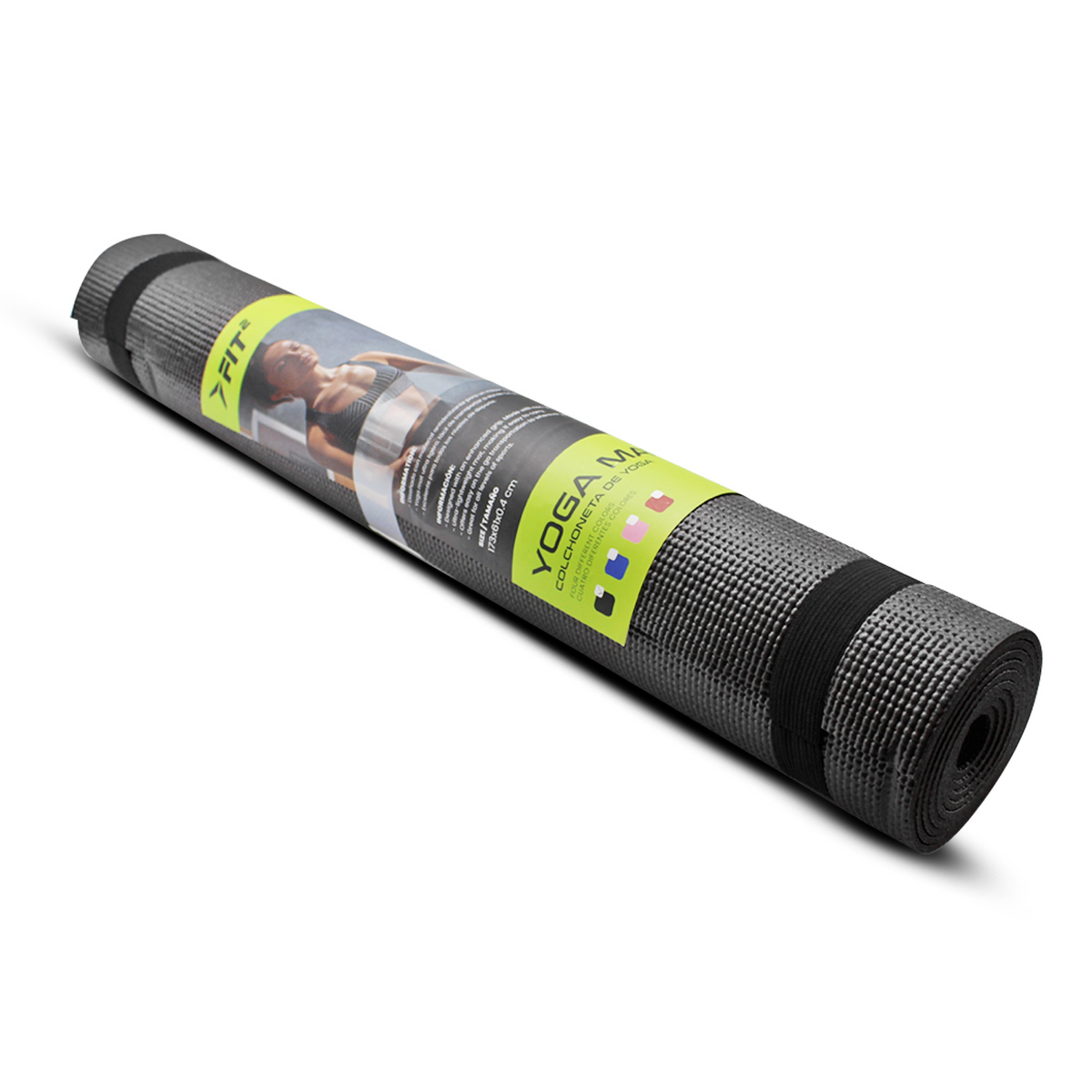 YOGA MAT BLACK 0.4MM #ym-01/black