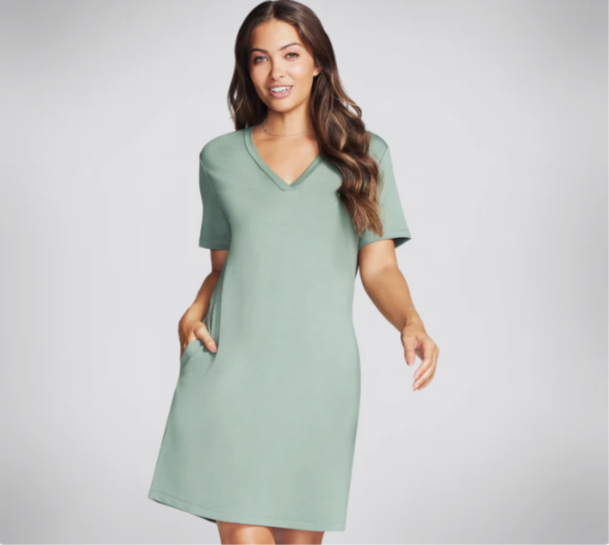 SKECHLUXE RESTFUL SHORT SLEEVE DRESS 