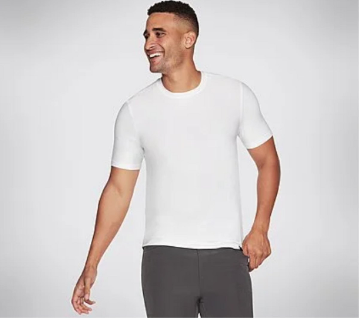 GO DRI ALL DAY SOLID TEE #mts360bwht
