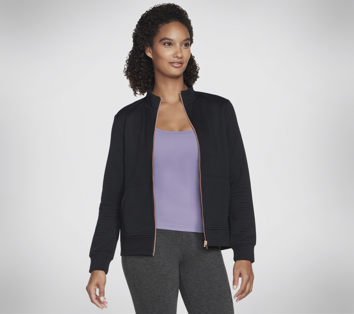 THE HOODLESS HOODIE GO WALK EVERYWHERE JACKET #w3ja261blk