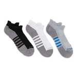 3PK MENS EXTENDED TERRY LOW CUT W/ DOUBLE HEEL TAB 