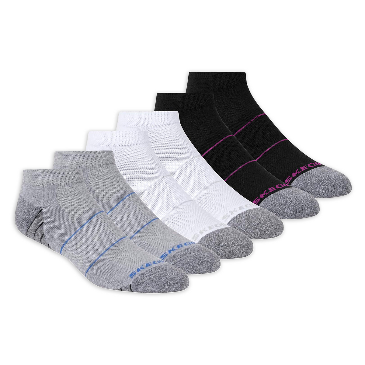 3PK WOMENS EXTENDED TERRY LOW CUT #s114343/041