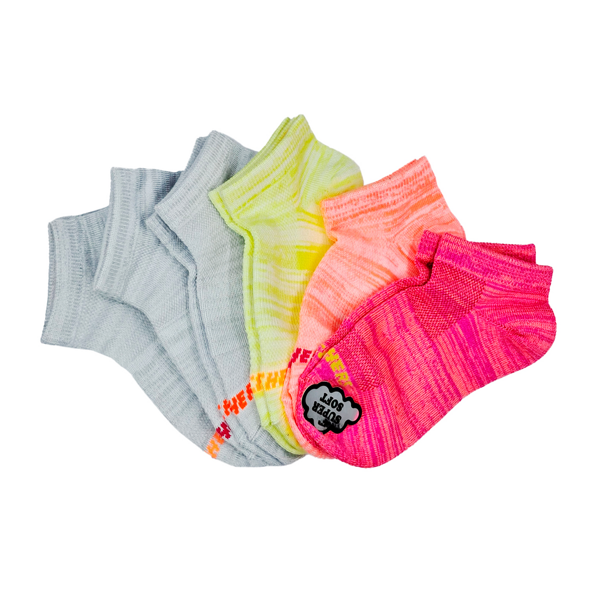 6PK GIRLS NON TERRY LOW CUT #s108744/689
