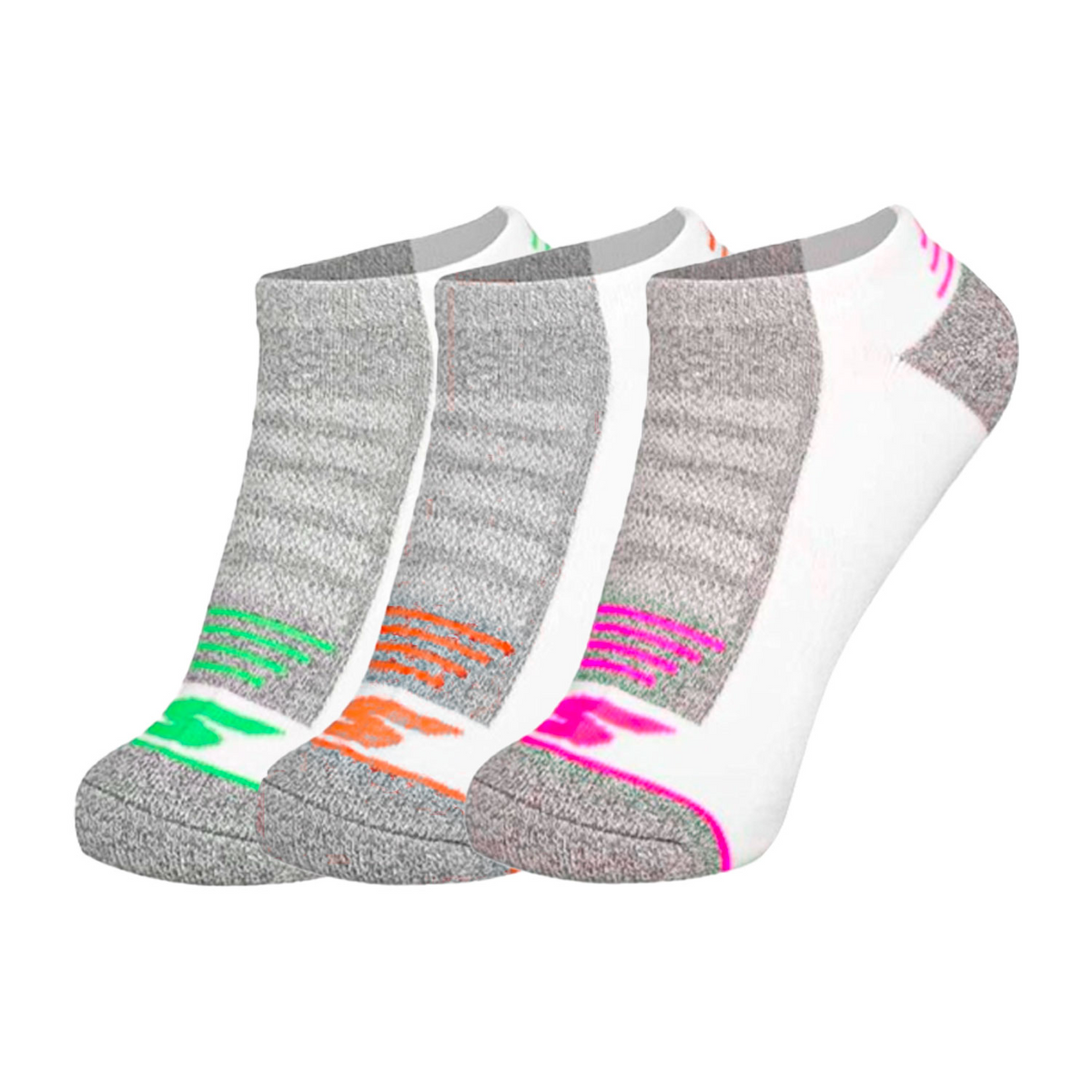 3PK WOMENS TOE/HEEL TERRY LOW CUT 