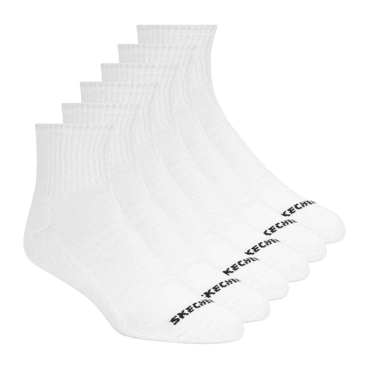 6PK UNISEX 1/2 TERRY QTR CREW 