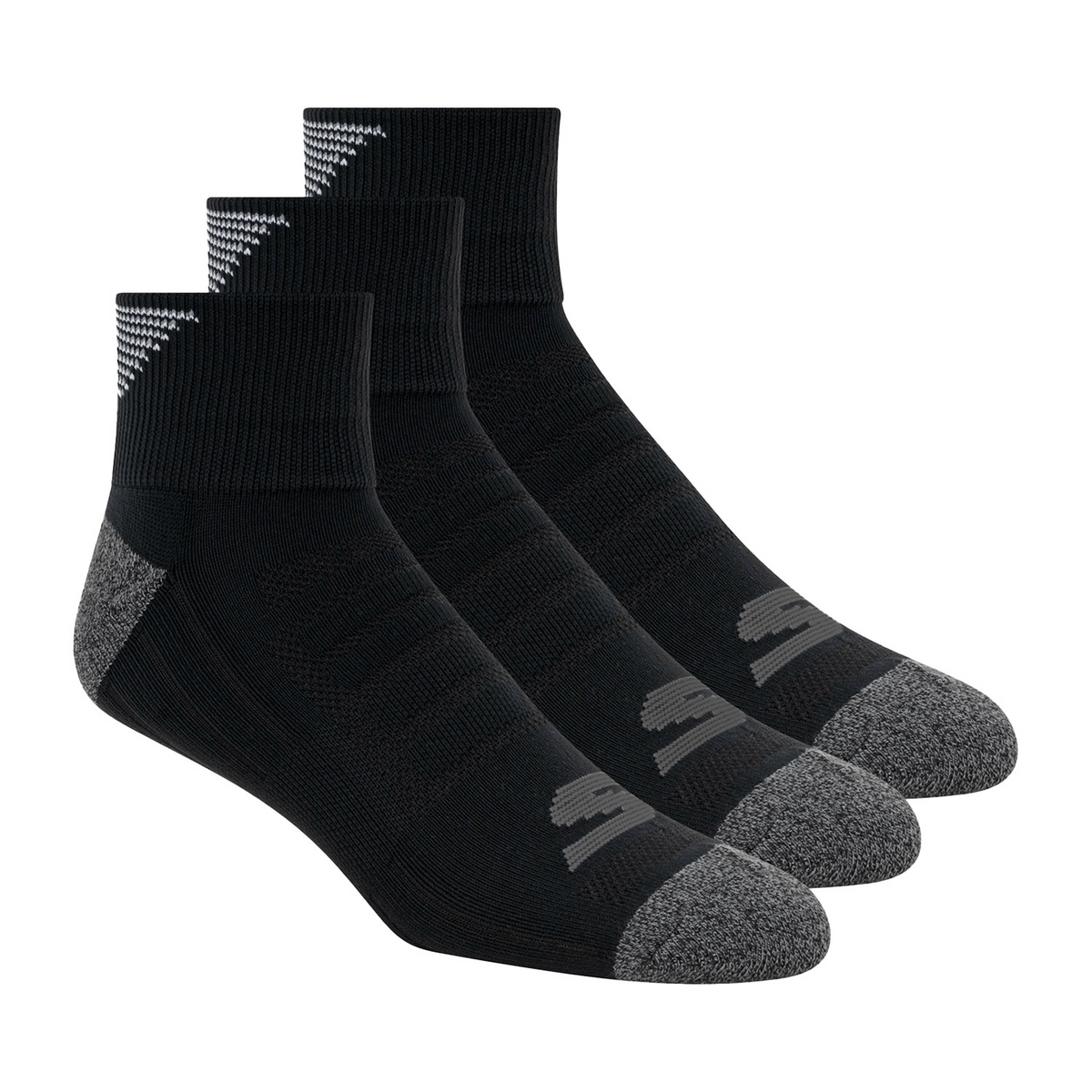 3PK MENS 1/2 TERRY QTR CREW 