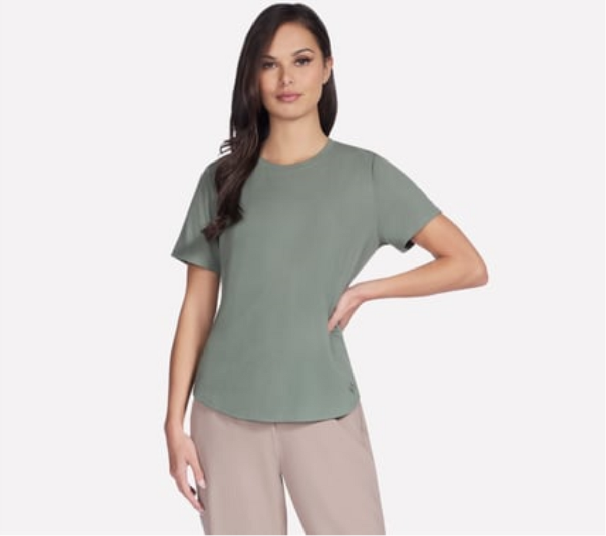 GO WALK LUXE RIB TEE 