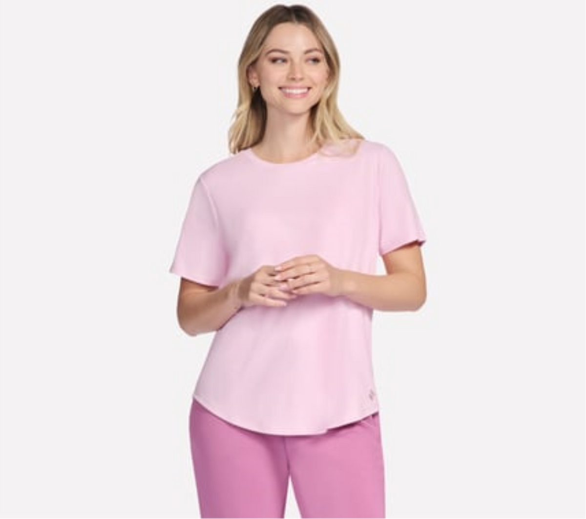 GO WALK LUXE RIB TEE 