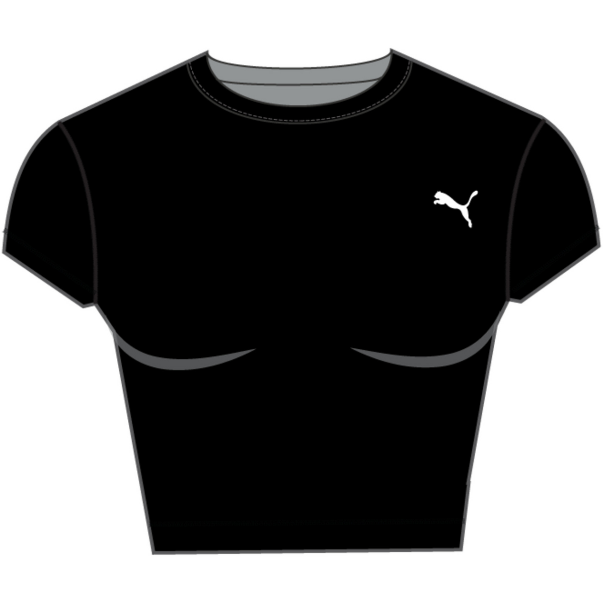 W PUMA STRONG CROSS BACK TEE 