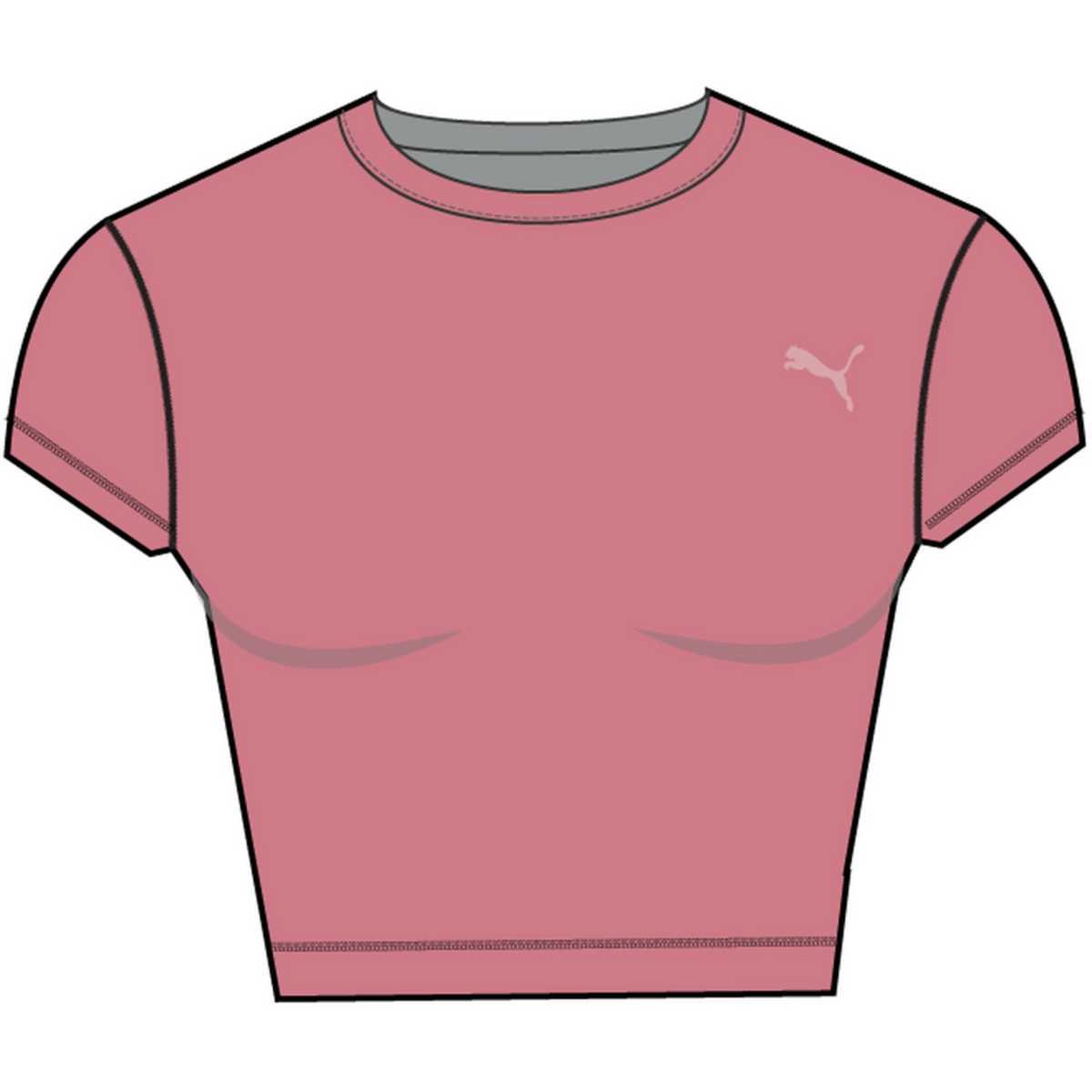 W PUMA STRONG CROSS BACK TEE 