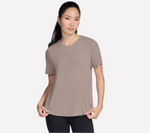 GO WALK LUXE RIB TEE 