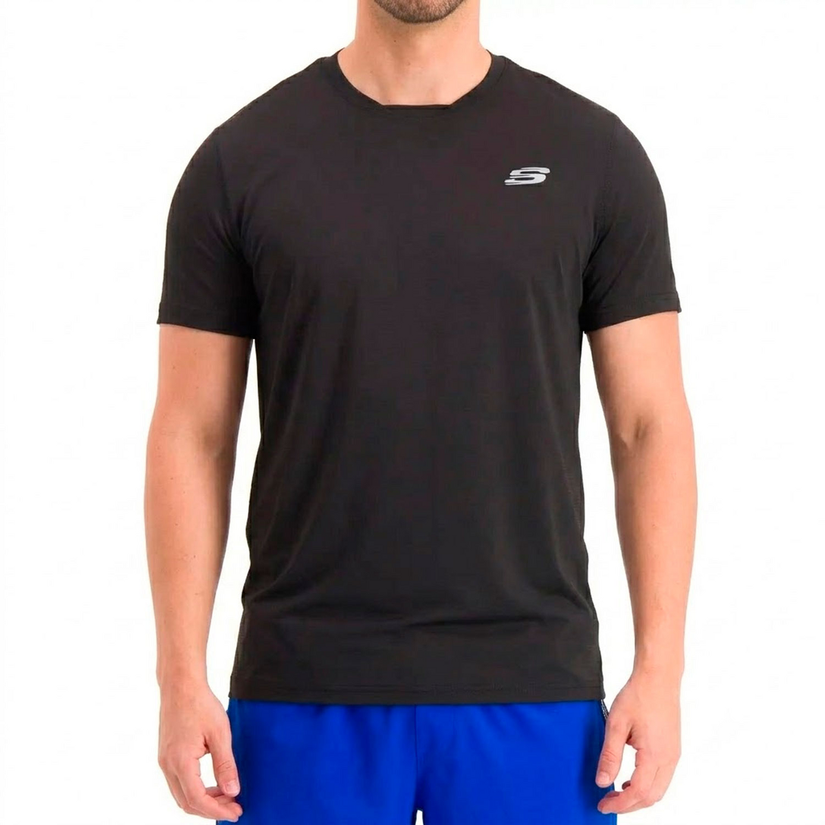 KNIT TSHIRT FOR MEN SKECHERS #amx099blk