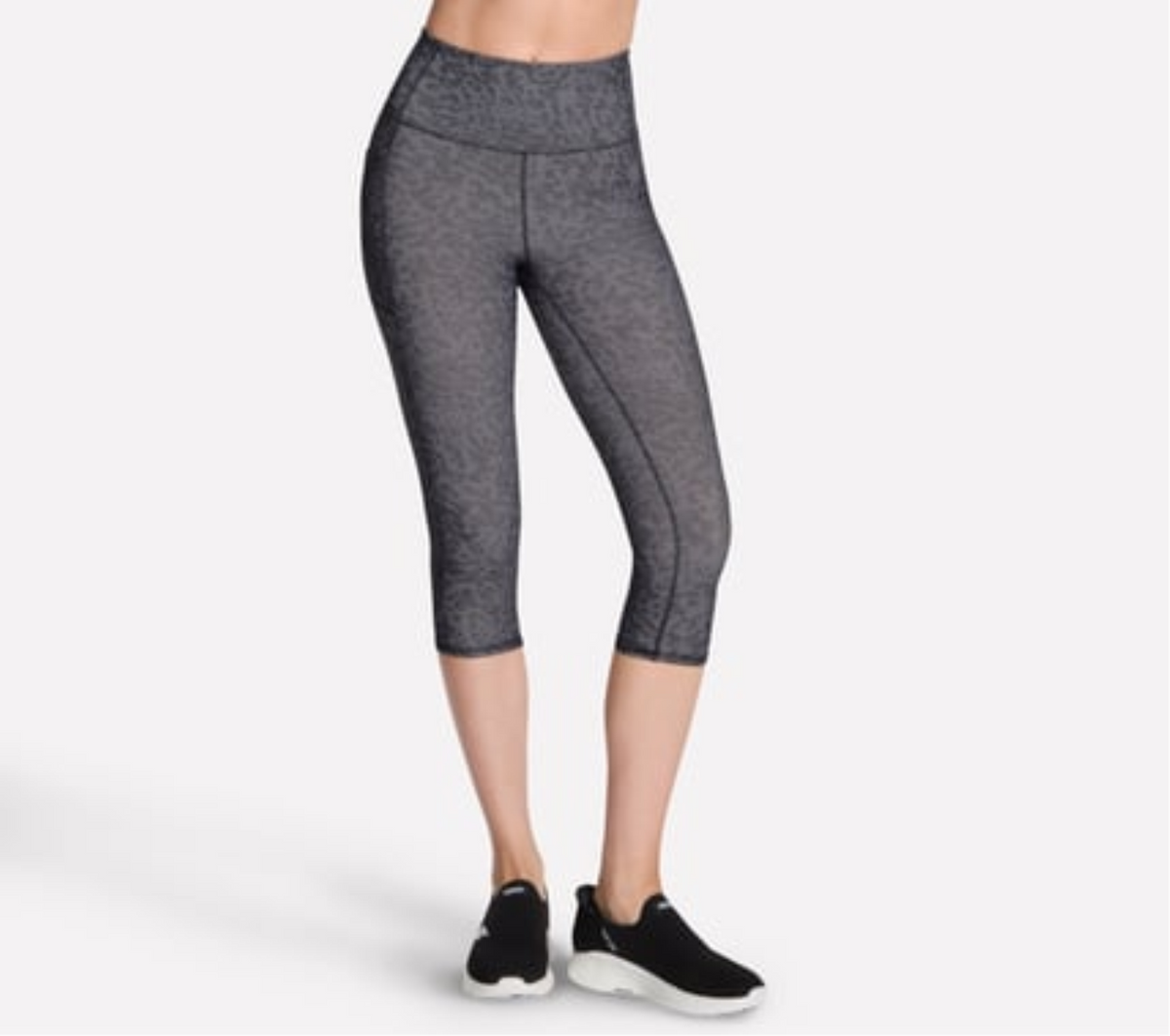 GO FLEX PRINTED HIGH WAISTED CAPRI 