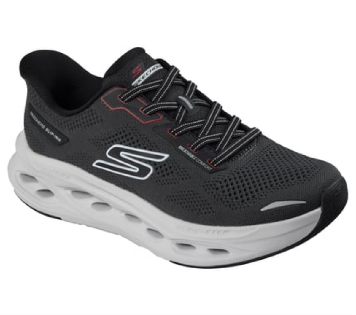 SKECHERS SLIP-INS: MAX CUSHIONING GLIDE-STEP - OAK #220416bkgy